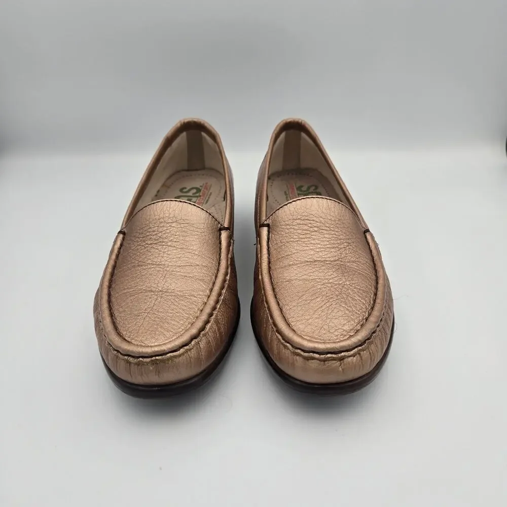 SAS Tripad Comfort Metallic Bronze Loafers – Size 8N